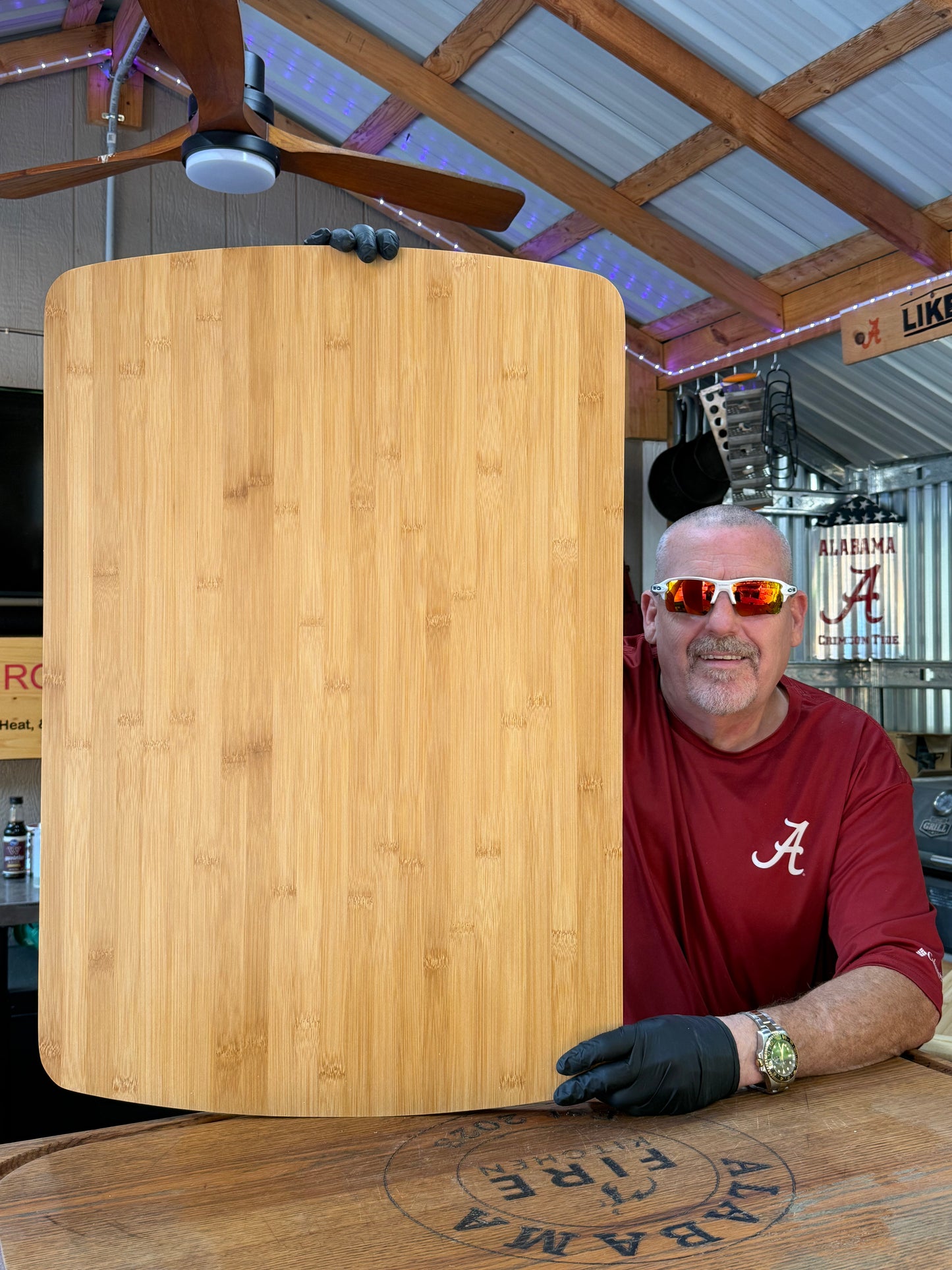 XL Cutting Board Backside Engraving Option